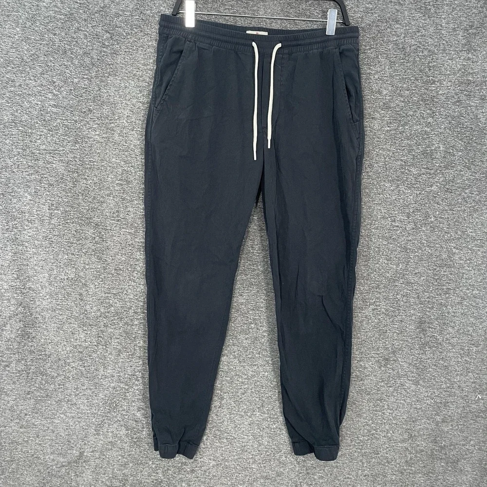 Marine Layer Pants Mens Medium Faded Black Saturday Breeze Jogger Casual Stretch